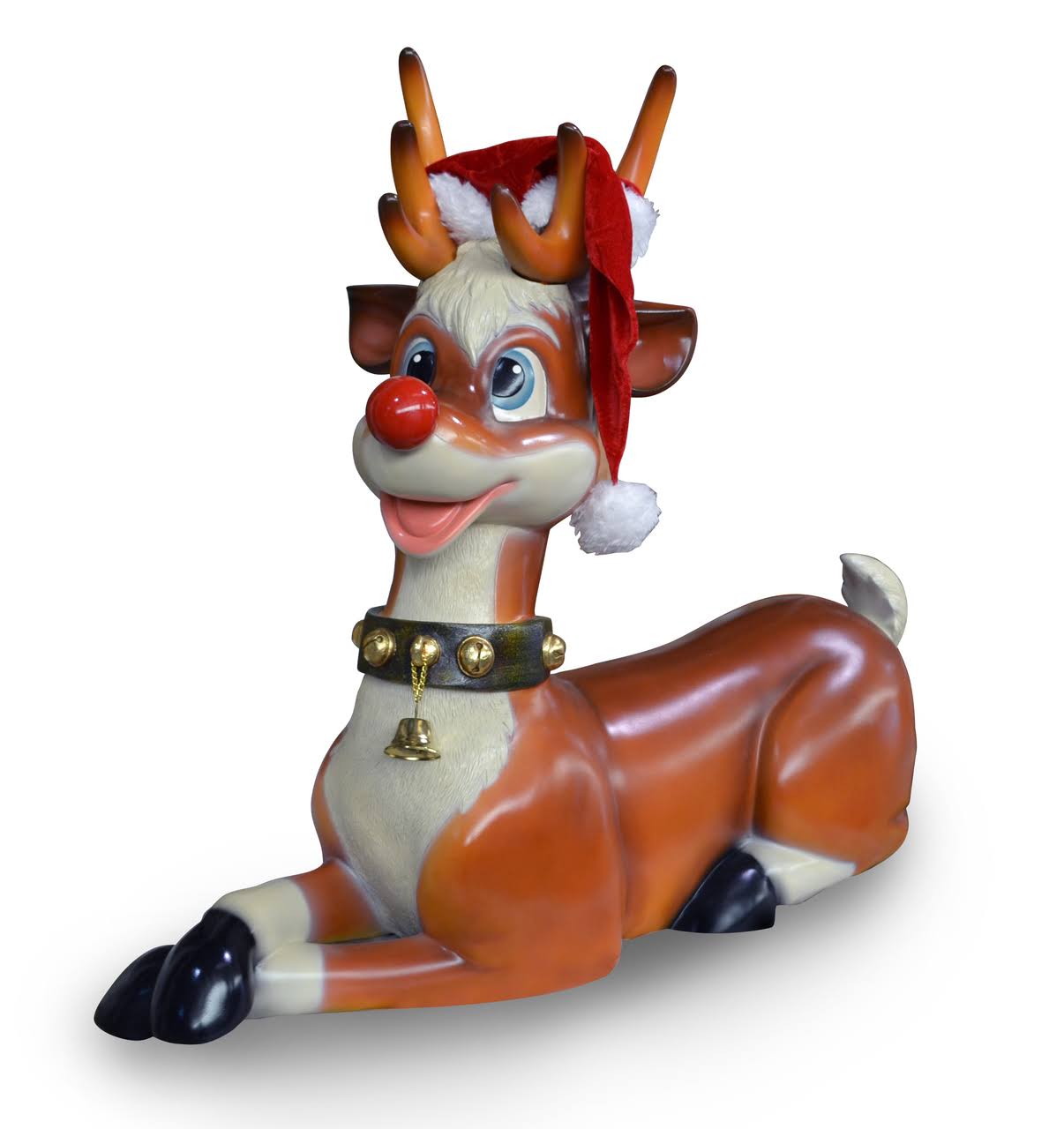 Funny Reindeer Lying Down by Whimsical Treasures Collection