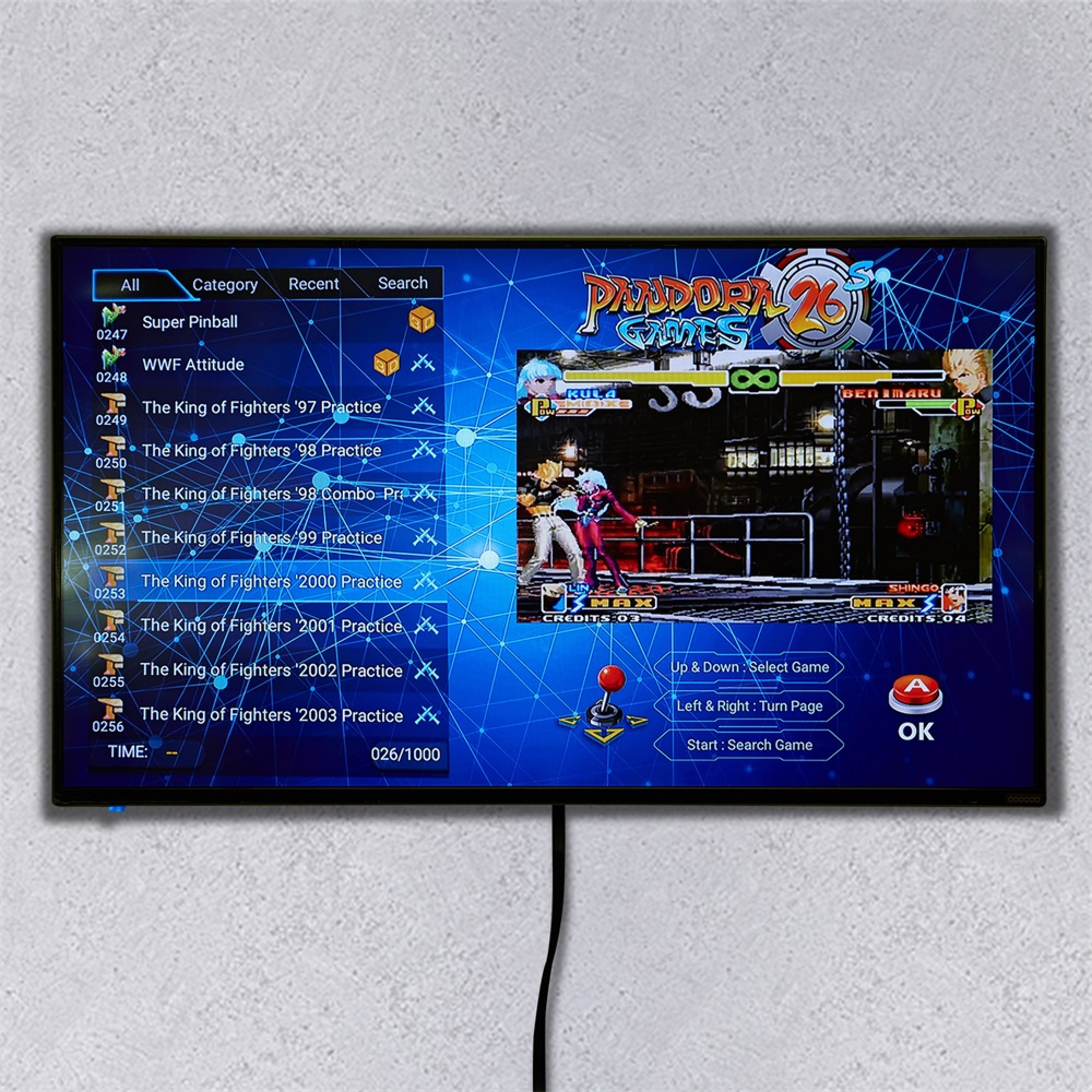10000 3D All-in-one Arcade Game Machine Pandora 26S Game Box American Standard HD Video for Home Party Gift