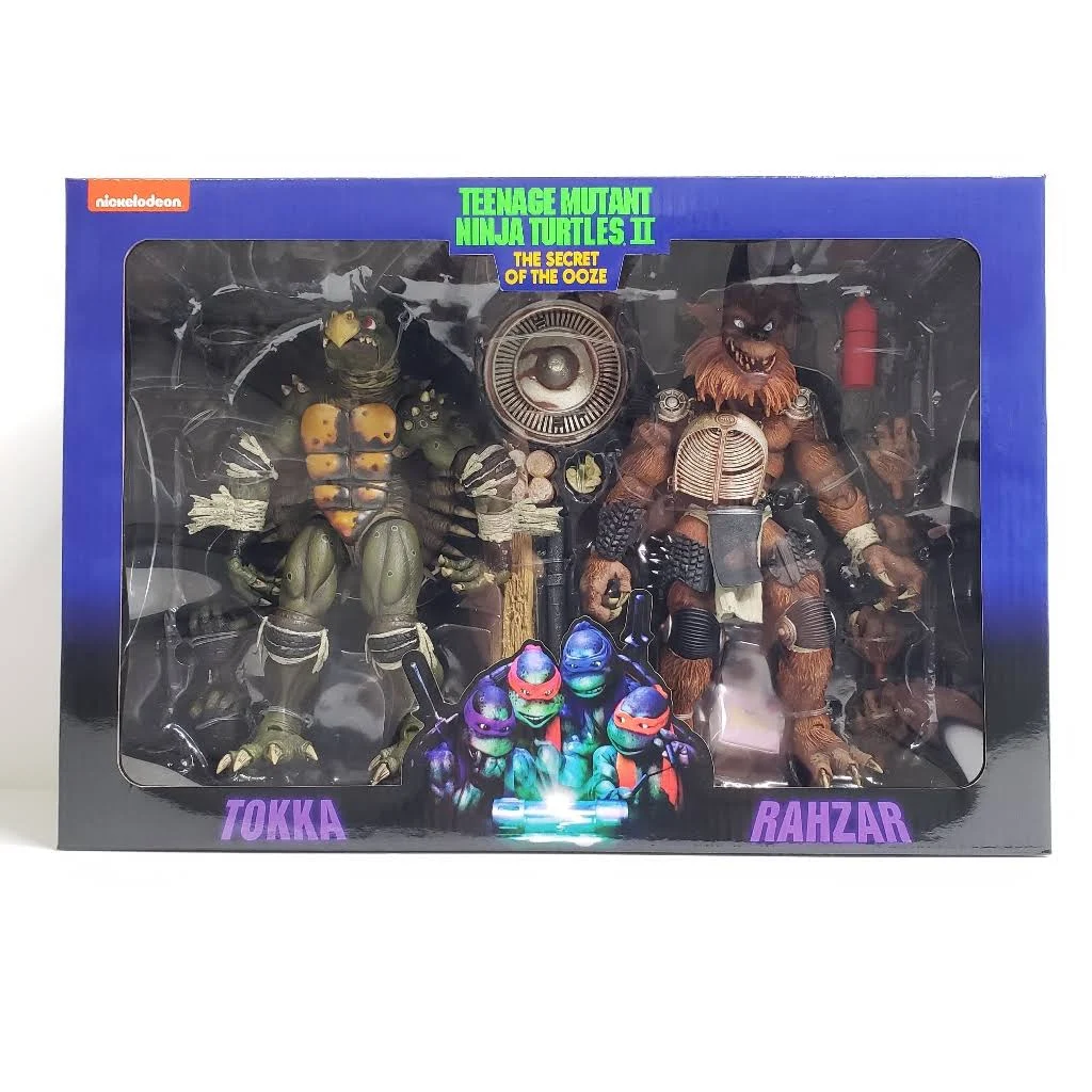 NECA TMNT Secret of The Ooze Teenage Mutant Ninja Tirtles 2 tokka and Rahzar 2-Pack