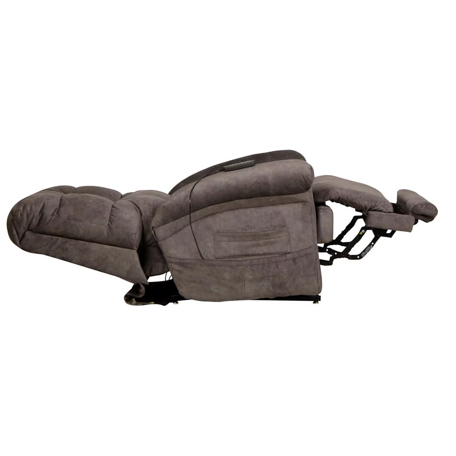 Catnapper Release Power Lift Recliner with Zero Gravity Recline in Gray Fabric