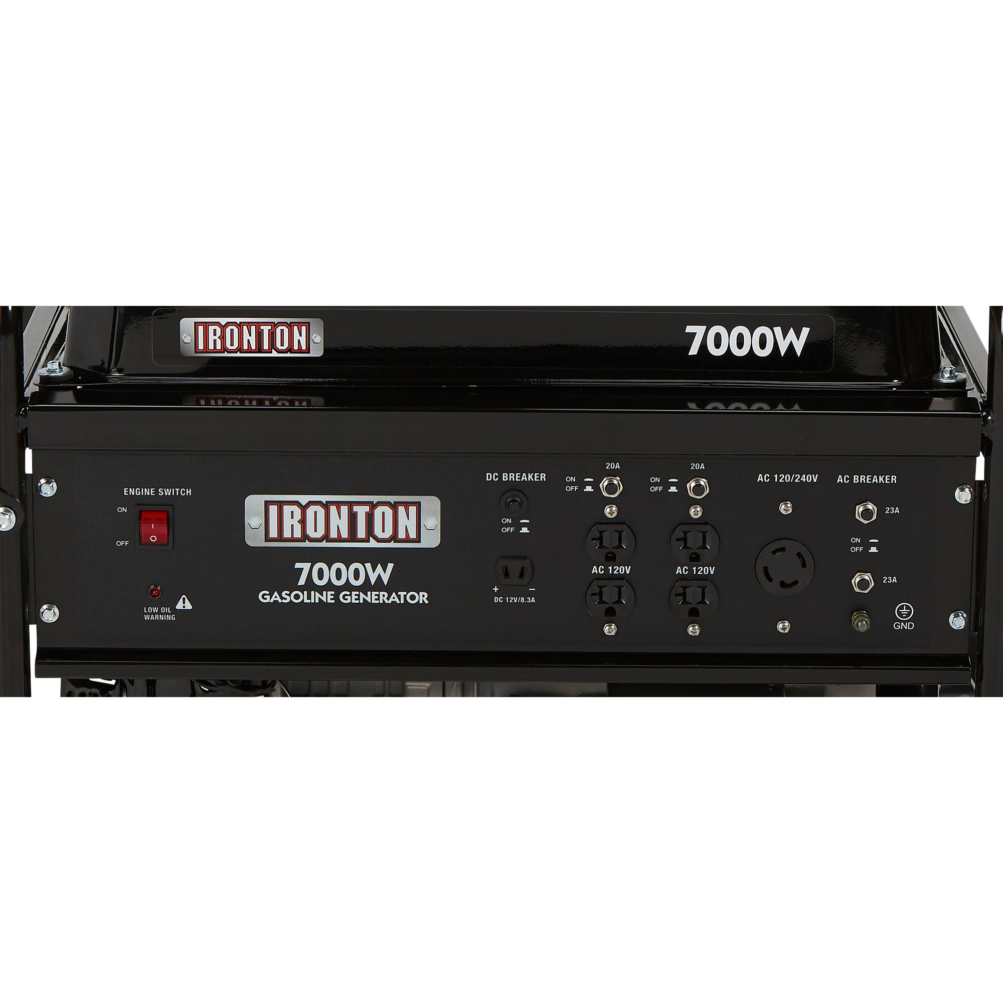 Ironton Portable Generator with Wheel Kit -7000 Surge Watts, 5500 Rated Watts 45808
