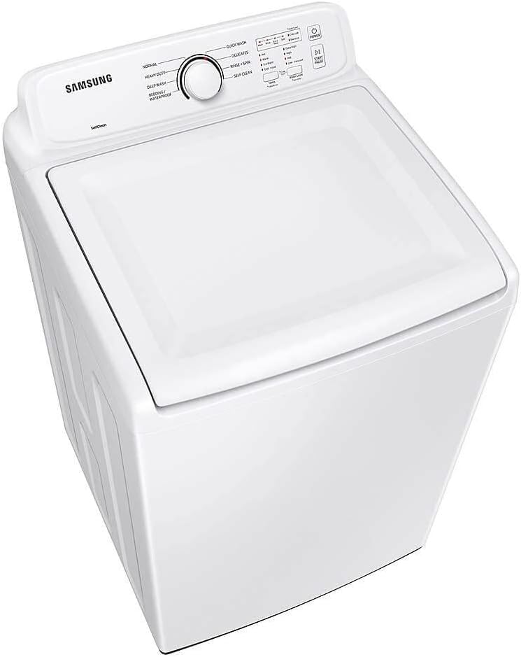 Samsung 4.1 Cu. Ft. White Top Load Washer with Soft-Close Lid and 8 Washing Cycles