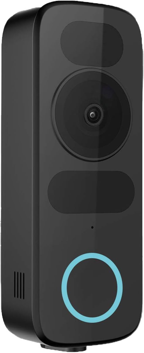 Doorbell Camera Smart doorbell, Wired WiFi Video Doorbell Camera,1080P HD, 2-Way Audio,Compatible with Alexa Ehco Show, Google Nest Hub 2021 Release (Black)