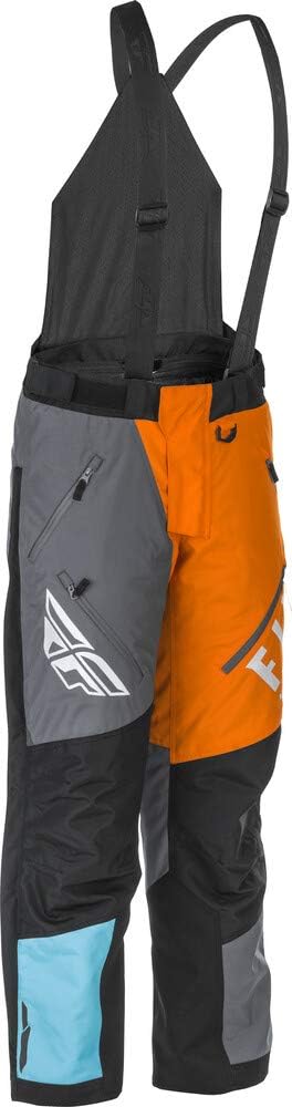 Fly Racing SNX Pro Snowmobile Pant Bib (Black, X-Large)