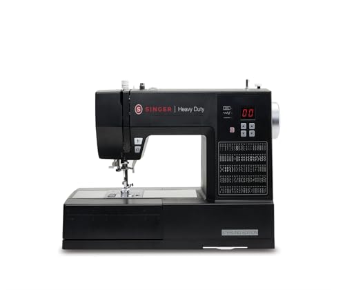 SINGER Heavy Duty 6600C Sterling Sewing Machine with Accessory Kit | Strong Motor with Enhanced Piercing Power, 215 Stitch Applications, Full Metal frame, LCD Screen & 1-Step Buttonhole