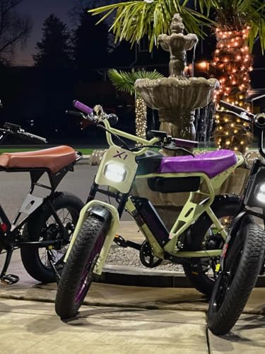 MACFOX Electric Bike for Adults - Peak 750W, 25MPH High-Speed Commuter Ebike, 30 Mile Range, 20" All-Terrain Fat Tires with Front Suspension, Off-Road/Campus E-Bicycle (X1S/Class 3)