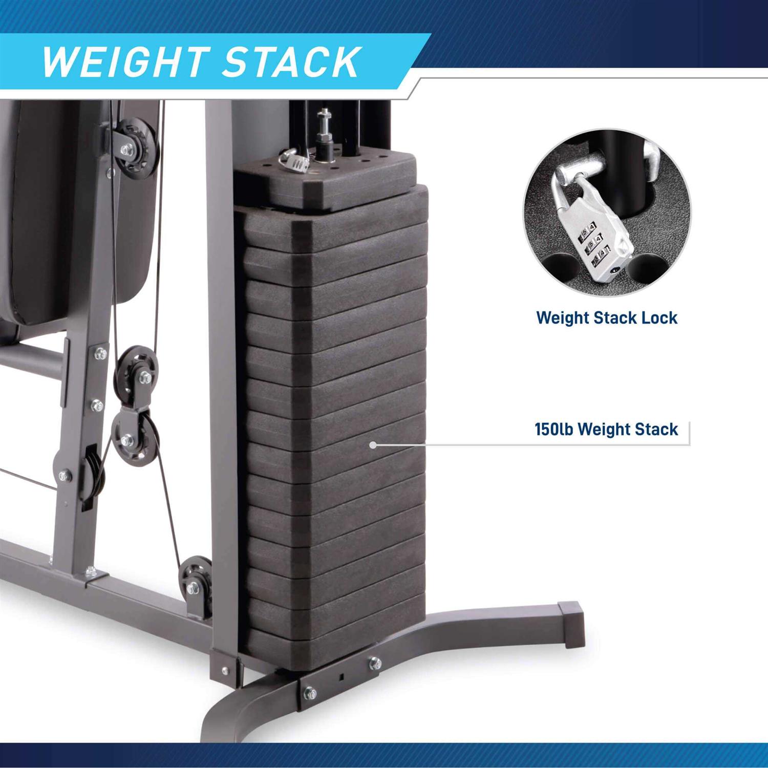 Marcy 150 lb. Stack Home Gym MWM-4965SC - Sports Supplies Online Store