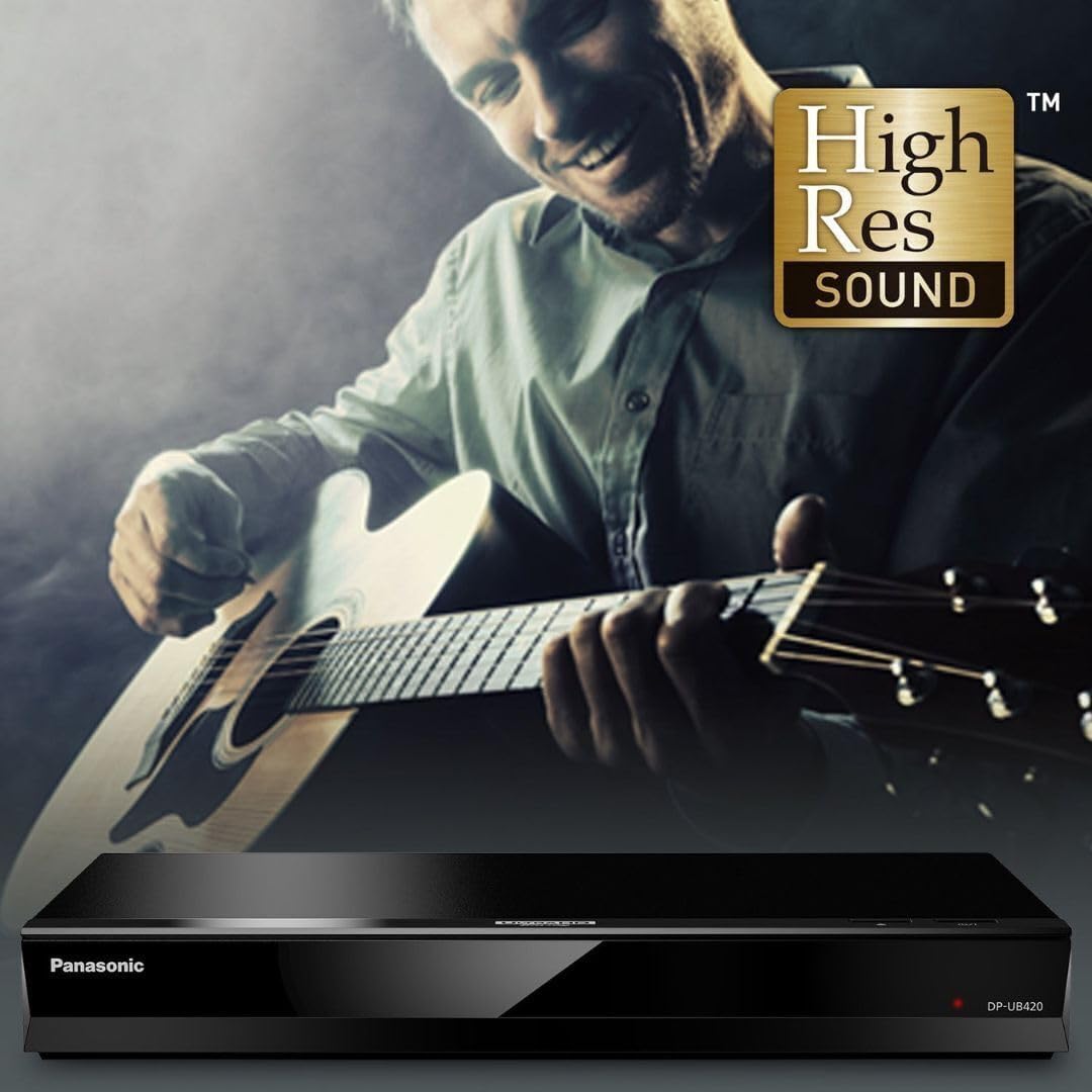 Panasonic DP-UB420-K Streaming 4K Blu-ray Player with Hi-Res Audio (Black, Renewed)