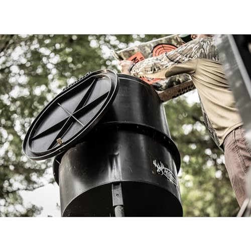 WILDGAME INNOVATIONS 225 lb Quick-Set Game Feeder Bundle with 12V Rechargeable Battery for Feeders