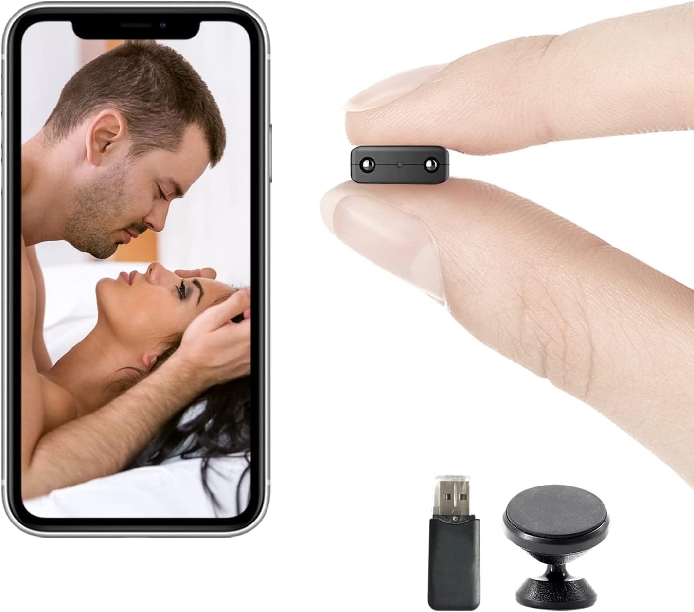 Smallest Spy WiFi Camera, Wireless IP Camera,HD1080P Portable Remote Camera,Nanny Cam,Baby Monitor with Night Vision,AI Human Motion Detection,Cloud Storage,Remote Viewing for Security iOS AndroidAPP