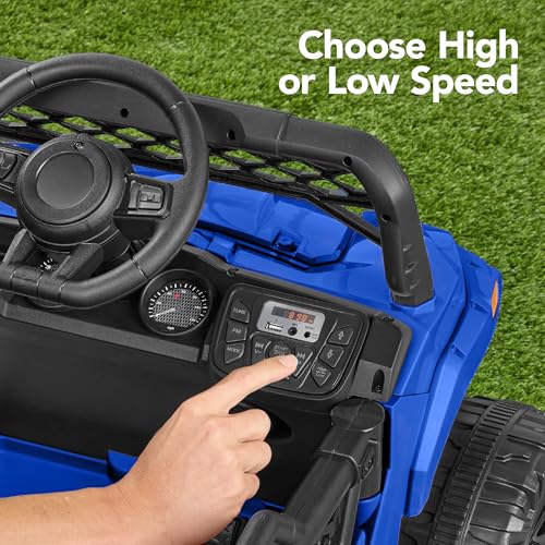 Best Choice Products Kids 12V Electric Ride On UTV Car and Trailer w/Parent Control, LED Lights, 2 Speeds, Bluetooth - Black