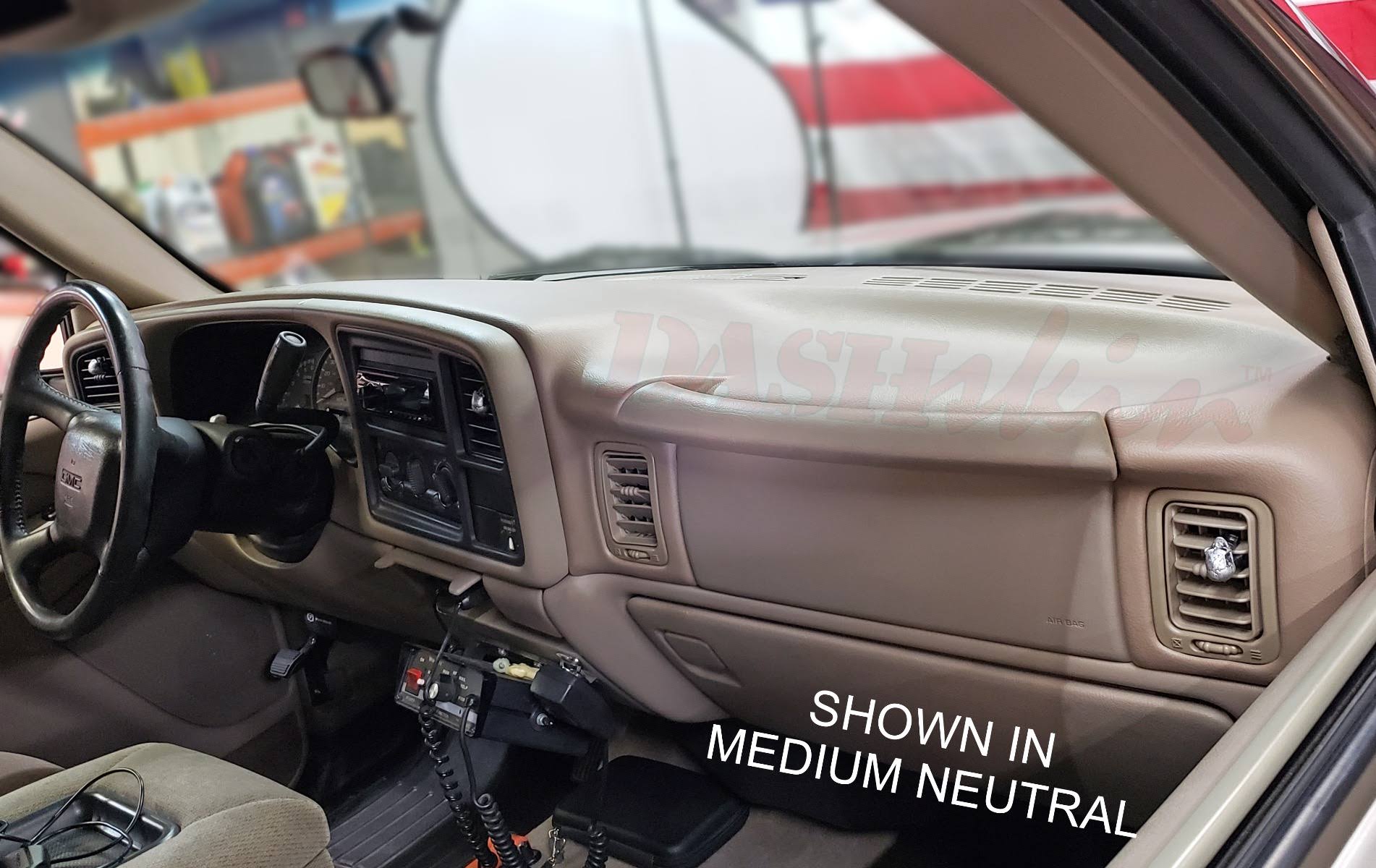 Dashskin Molded Dash Cover Compatible with 00-06 GM SUVs (Exc Escalade) and 99-06 Pickups in Light Pewter Grey (USA Made)