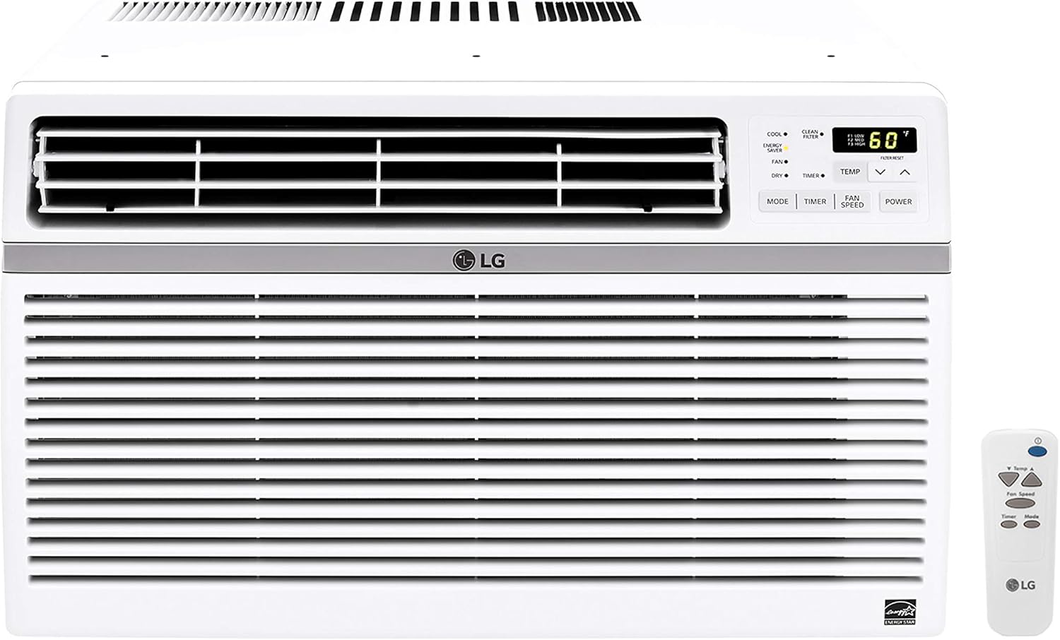 LG 5,000 BTU Window Air Conditioner with Manual Controls, 115V, White