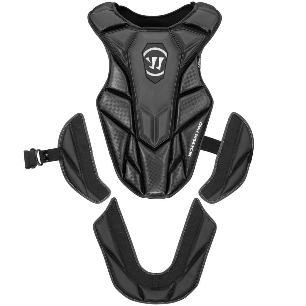 Warrior Nemesis Pro Goalie Chest Pad, Small, Black