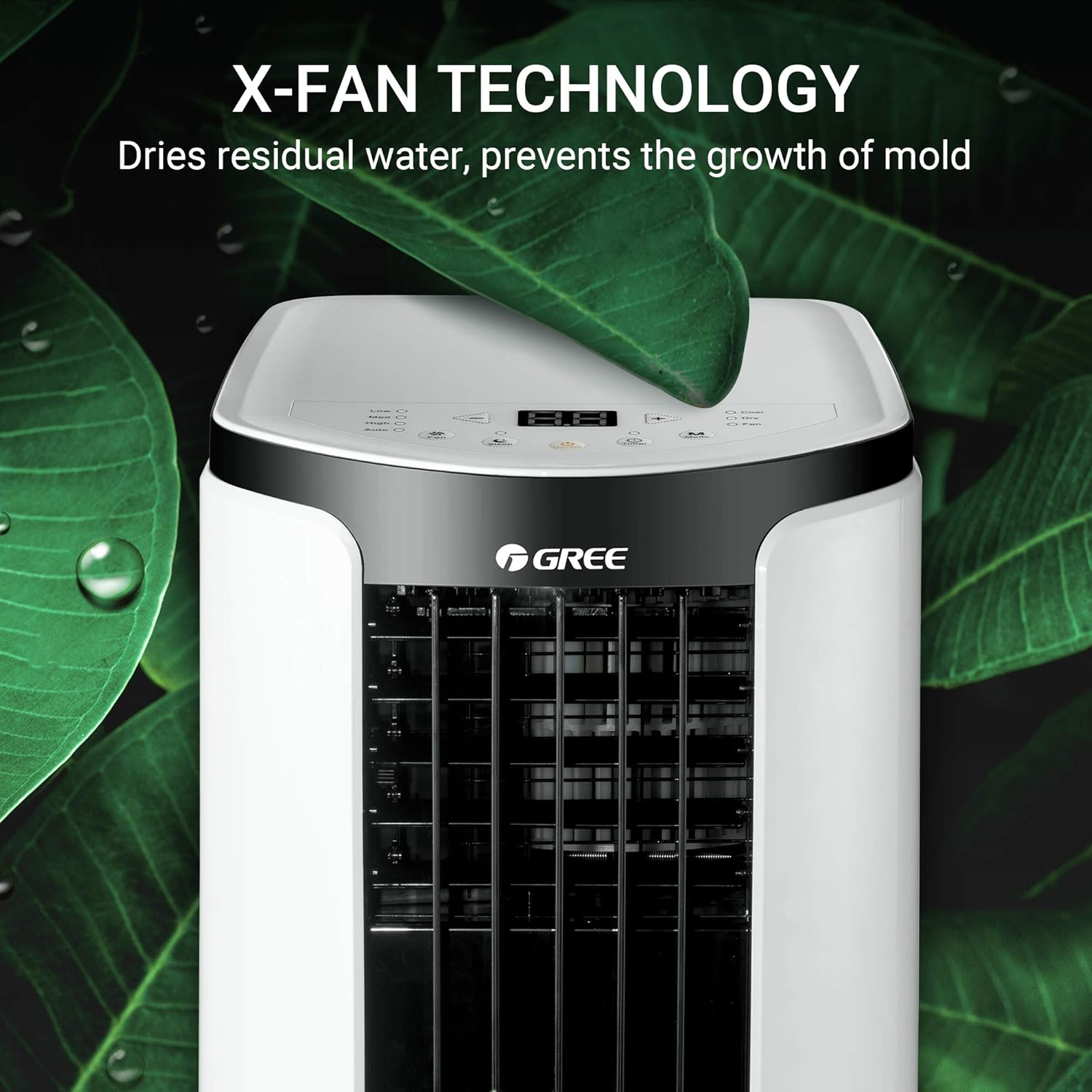 Gree Portable Air Conditioner 10,000 BTU (6000 BTU SACC standard) with Remote Control, 3 in 1 Portable Air Conditioner with Cooling, Dehumidification, Fan Functions, Quiet Portable AC for Rooms up to 250 Sq.ft
