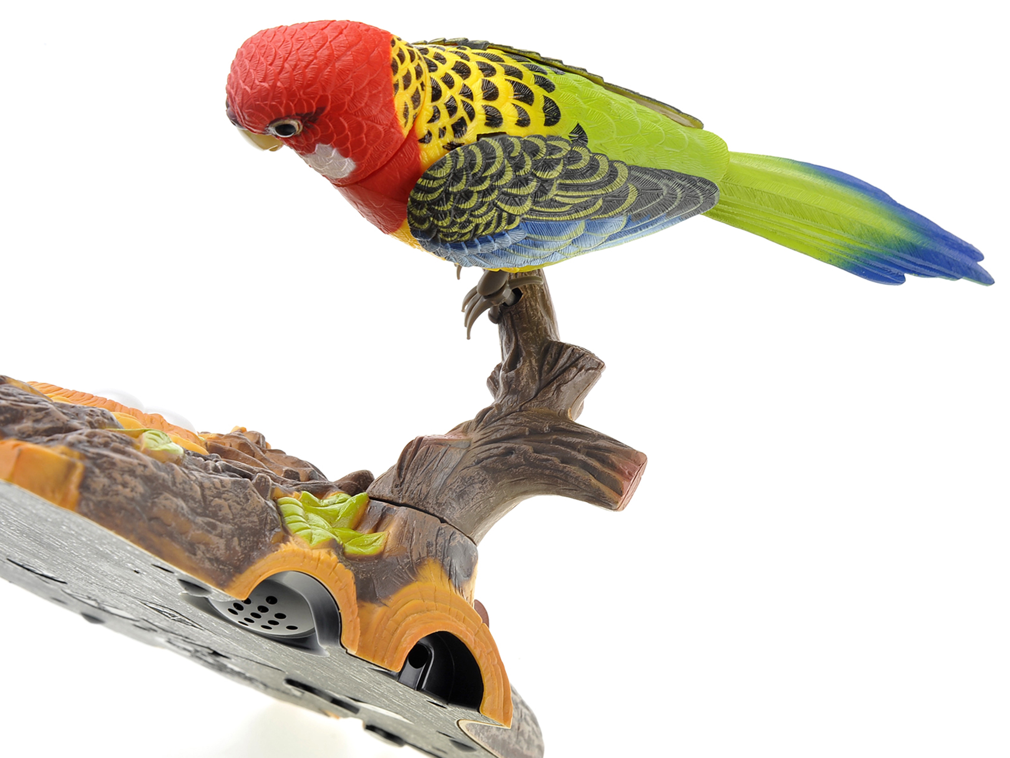 Singing and Chirping Bird Wall Mount Fun Dancing Bird With Motion Sensor Electronic Pets Toy Simulation Parrot Office Home Decor Ornament