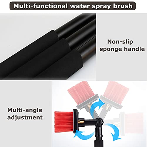 Water Fed Pole Kit, Window and Solar Panel Cleaning System Pole, Water Fed Telesbrush/Windows Cleaning & Washing Tool(12Ft-36Ft),30Cmbrush-36Ft/10.8M/55Cmbrush/18Ft/5.4M