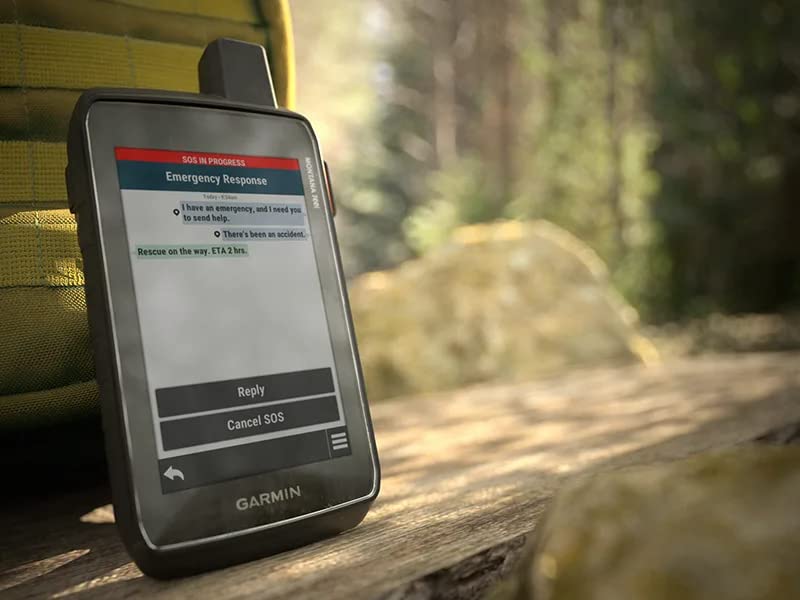 Garmin Montana 750i, Rugged GPS Handheld with Built-in inReach Technology and 8-megapixel Camera | Road and Trail Mapping, Glove-Friendly 5" Color Touchscreen, Multi-GNSS with Signature Power Bundle