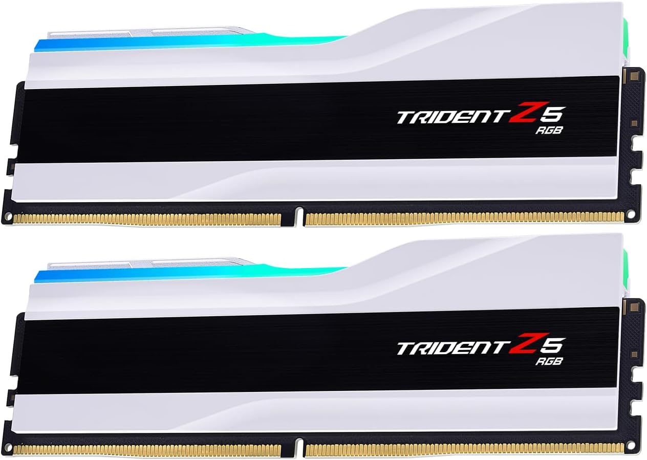G.SKILL Trident Z5 RGB Series 64GB (2 x 32GB) 288-Pin PC RAM DDR5 6400 (PC5 51200) Desktop Memory Model F5-6400J3239G32GX2-TZ5RW