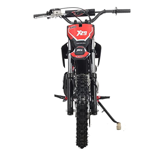 X-PRO X29 110cc Dirt Bike with Automatic Transmission, Electric Start,14"/12" Tires! Assembled and Tested! (Black)