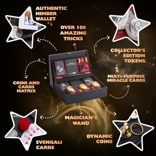 Marvin's Magic - Signature Deluxe Box of Tricks | Executive Set of Magic Tricks | Magic Set for Beginner and Experienced Magicians | Magician Supplies Include Mystical Magic Cards, Dynamic Coins