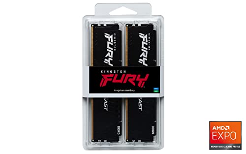 Beast 64GB (2x32GB) 6000MT/s DDR5 CL30 Desktop Memory | AMD Expo | Plug N Play | Kit of 2 | KF560C30BBEK2-64