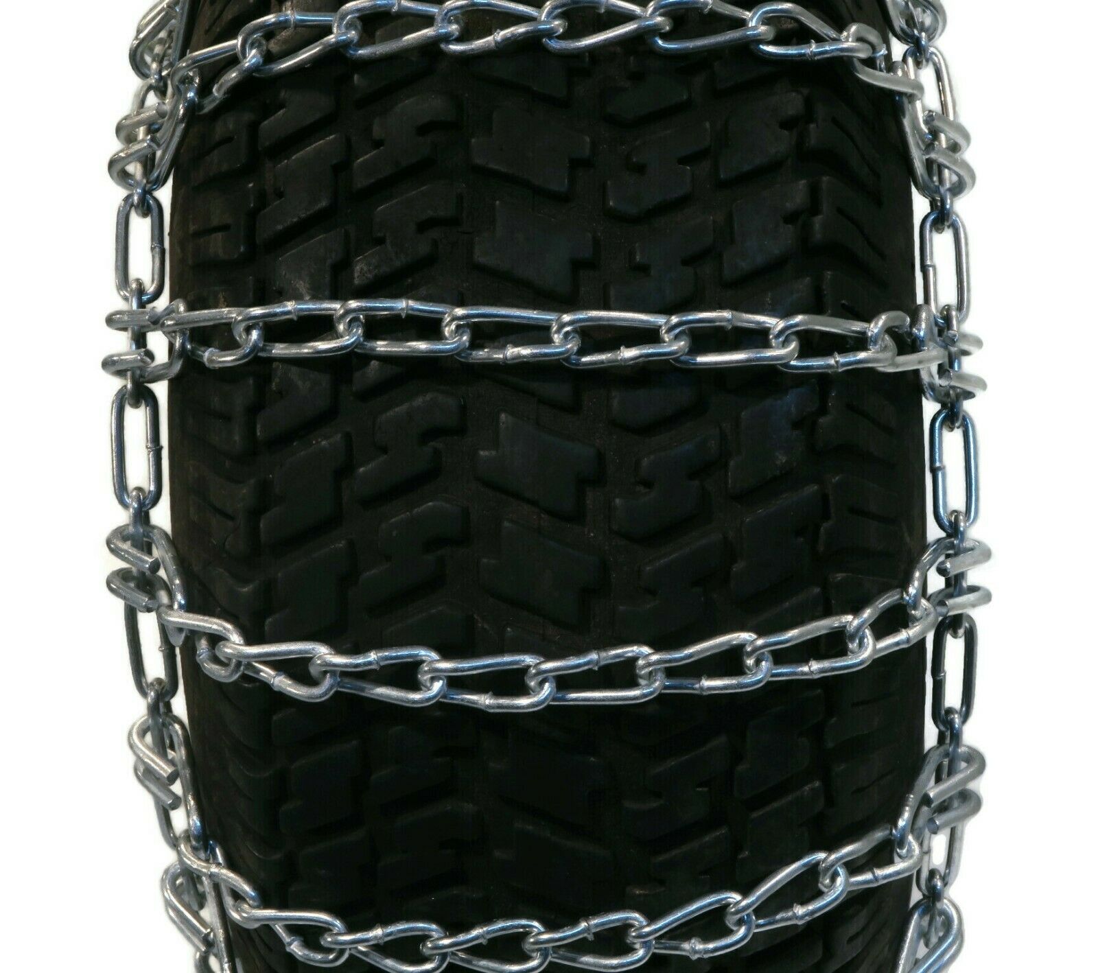 The ROP Shop | Pair of 2 Link Tire Chains 15x5x6 for Sears & Craftsman Snowblower, LawnMower
