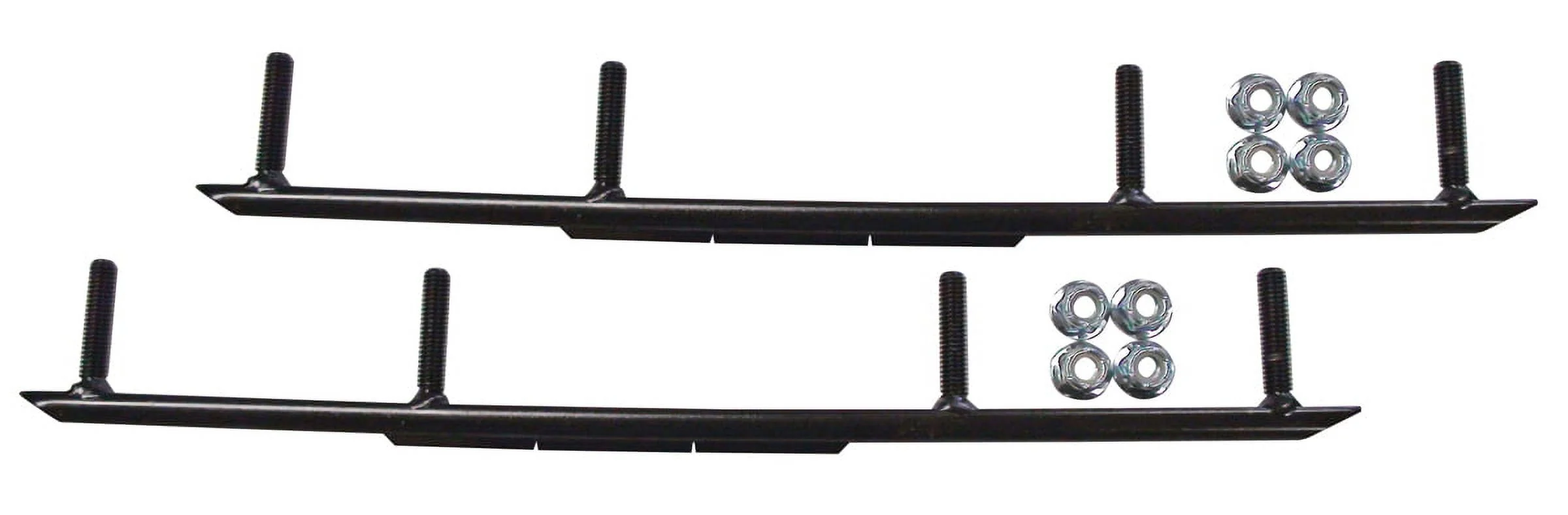 C&A Pro Orange Razor Snowmobile Skis w/ 6" Round Bars Complete Kit 2021+ Ski-Doo Summit / Freeride