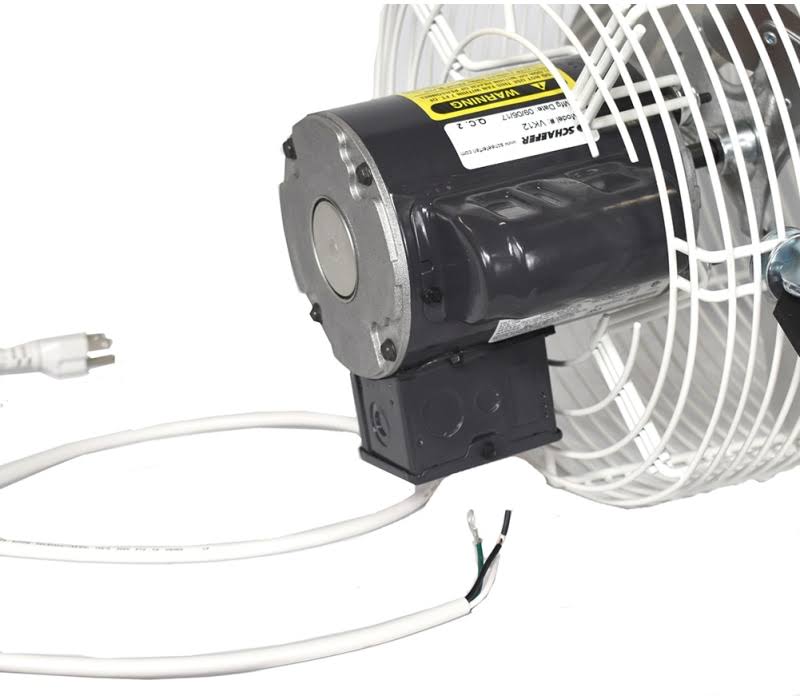 Schaefer VK12-B Versa-Kool 12x22 Deep Guard Circulation Fan, Black