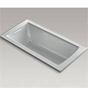 Kohler K-1946-95 Archer 60x22 x 30x22 Drop-In Bath Ice Grey