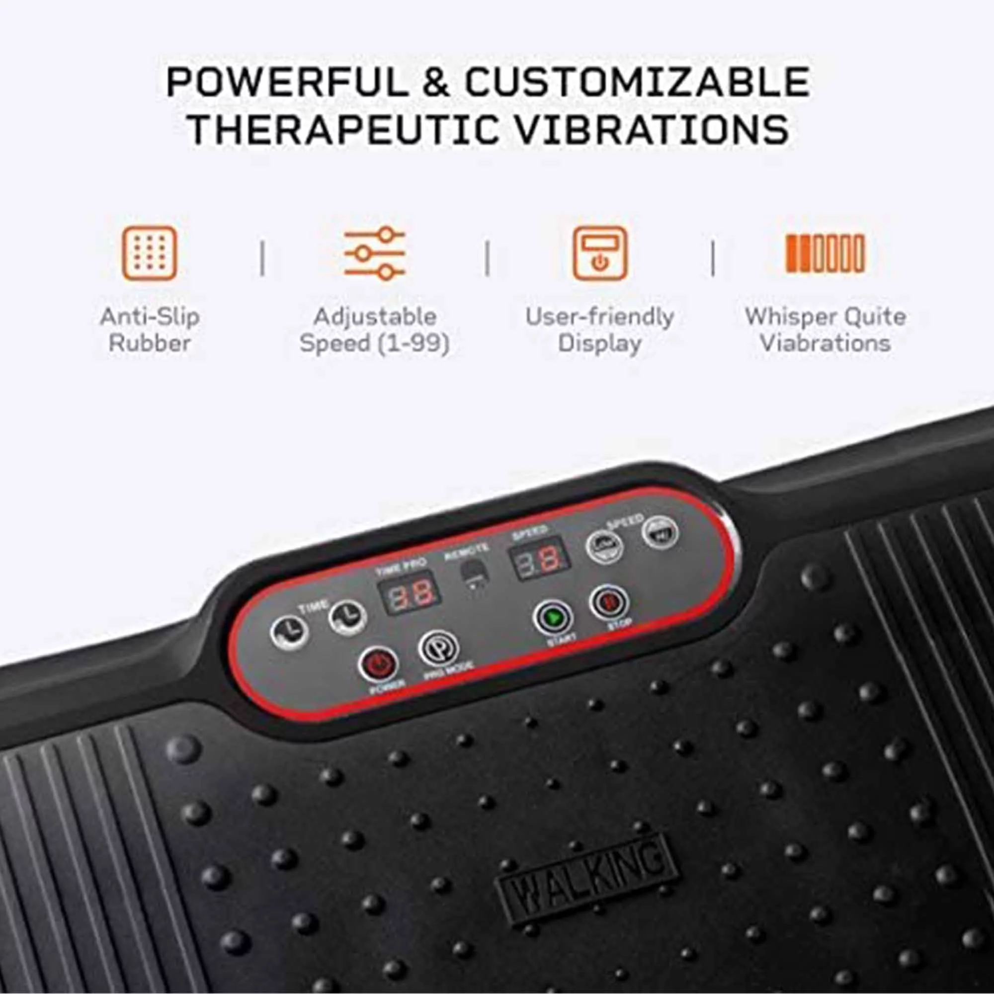 LifePro Waver Vibration Plate Home Workout Equipment for Weight Loss & Toning Muscle Exercise Machine, Black
