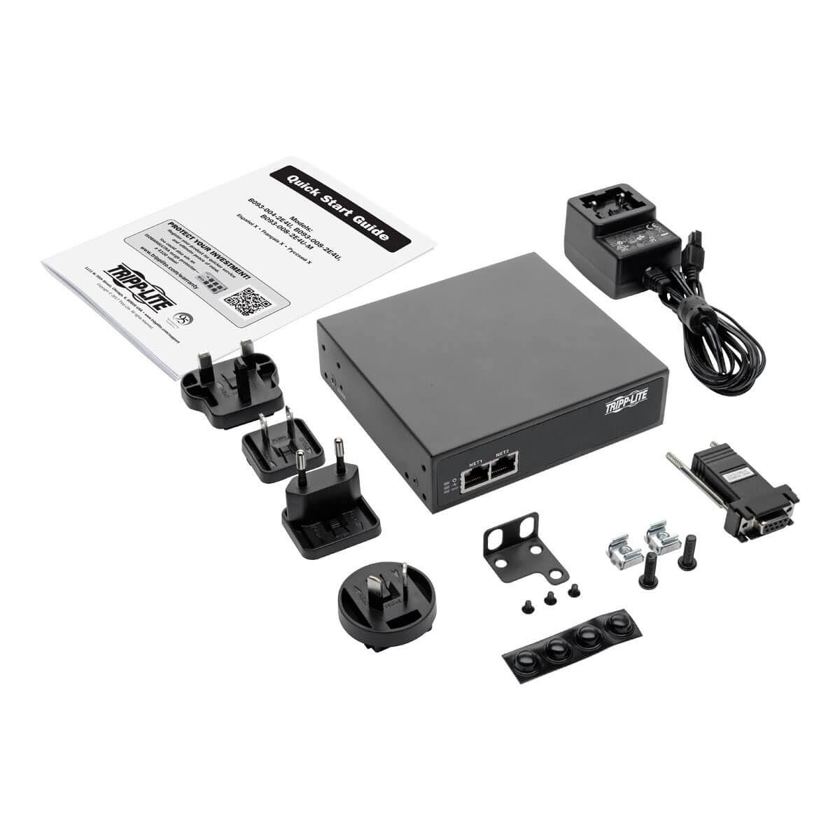 Tripp Lite B093-004-2E4U 4-Port Console Server with Dual GB NIC, 4G, Flash