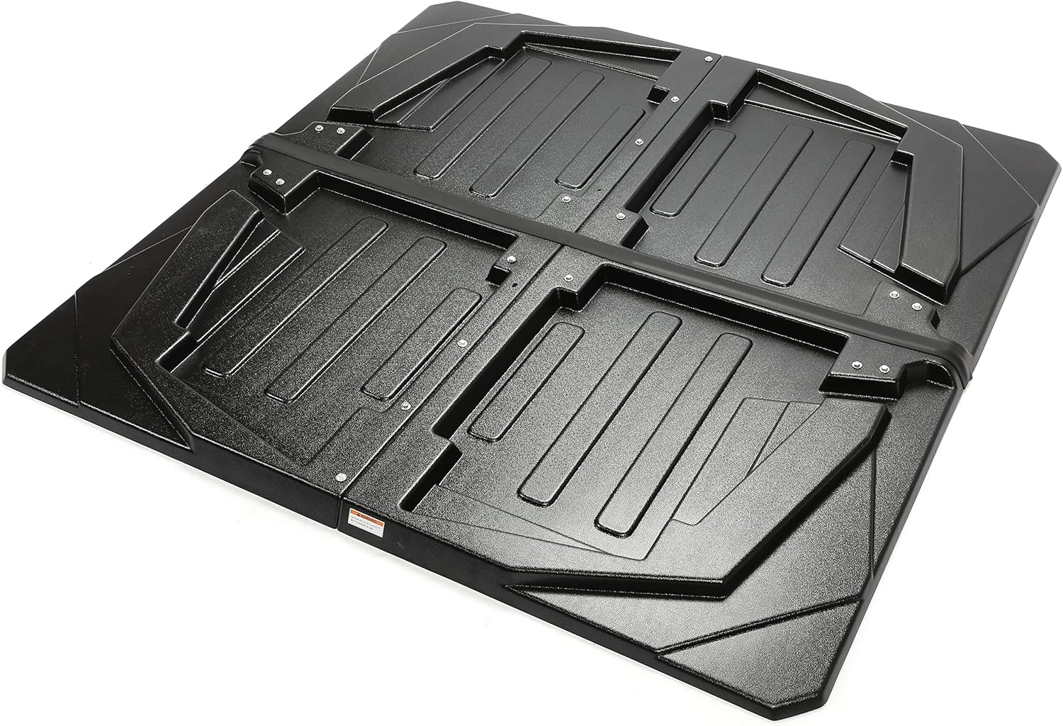 HECASA New Hard Top Roof 2 Piece Compatible with 2005-2022 Kawasaki Mule TRANS 3010 4000 4010 KAF620 KAF950 4 Seater Models/ 2005-2009 Polaris Ranger Crew 700 Plastic Black Replacement for KAF30-030A