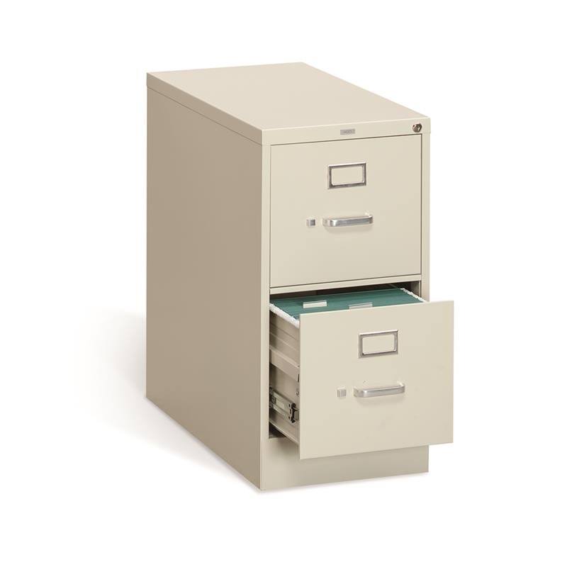 HON 310 Series Vertical 2 Drawer Letter File Cabinet in Putty