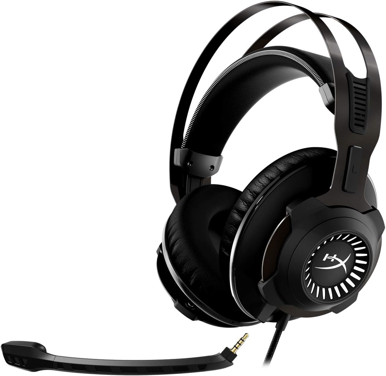 HyperX Cloud Revolver - Gaming Headset with HyperX 7.1 Surround Sound, Signature Memory Foam, Premium Leatherette, Steel Frame, Detachable Noise-Cancellation Microphone
