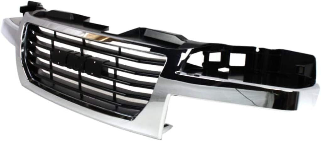 For GMC Canyon Grille Assembly 2004-2012 | Chrome Shell/Black Insert Plastic | GM1200530 | 12335793