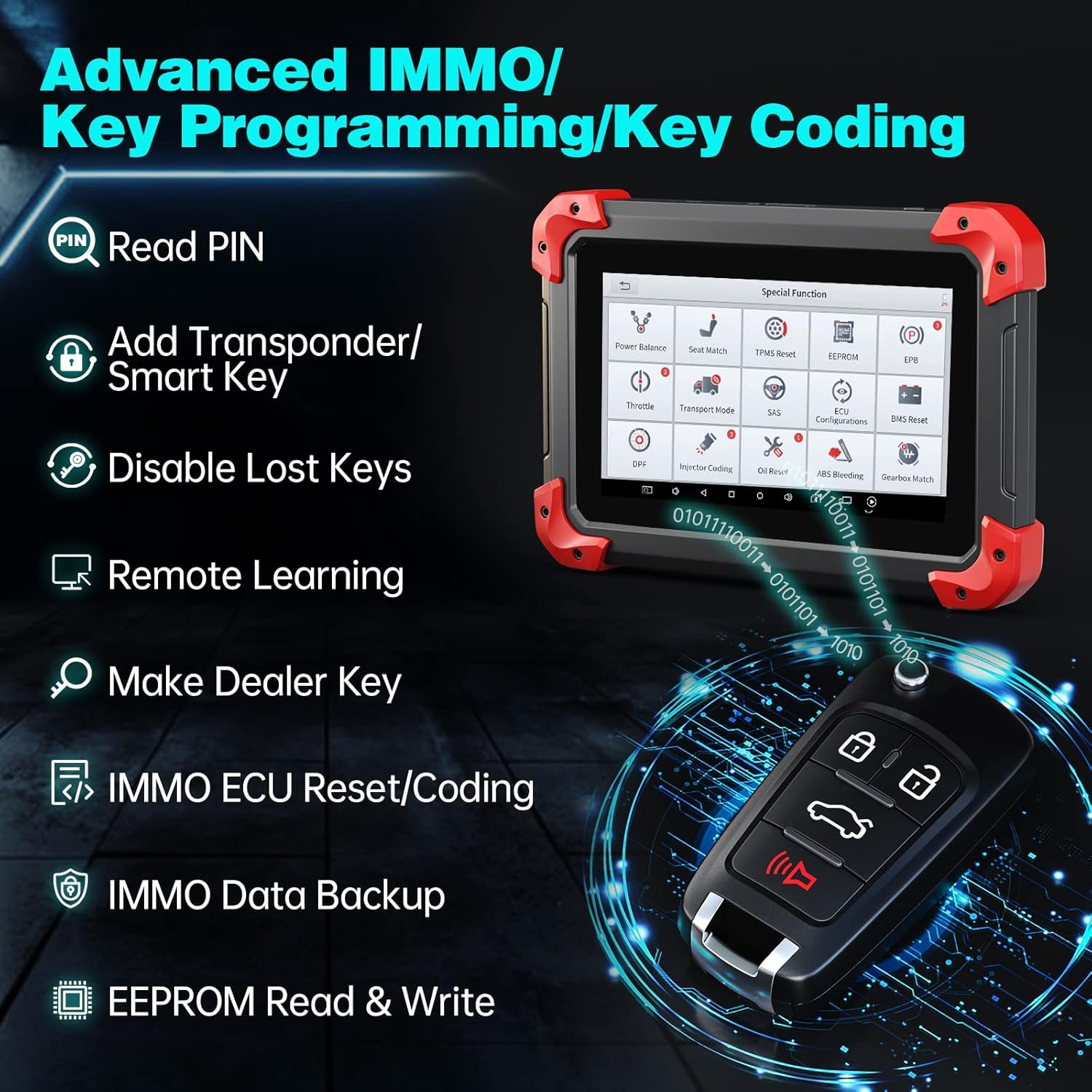 XTOOL X100 PAD Plus Automotive Key Programming Tool 2022 Newest, OE-Level All Systems Diagnostic, 23+ Services, ABS Bleed, Oil Reset, Throttle, Injector Coding, Air Suspension, 2 Years Free Update