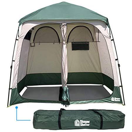 EasyGoProducts EasyGo Product Shower Shelter - Giant Portable Outdoor Pop Up Camping Shower Tent Enclosure - Changing Room - 2 R