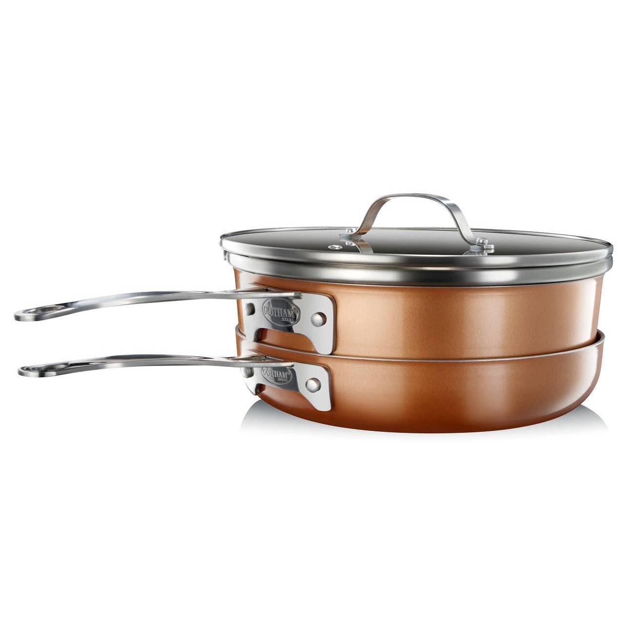 Gotham Steel 10-piece Stackmaster Nonstick Aluminum Cookware Set