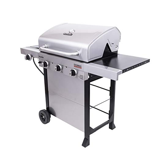 Char-Broil® Performance Series™ TRU-Infrared Cooking Technology 3-Burner with Side Burner Cart Propane Gas Stainless Steel Grill - 463370719