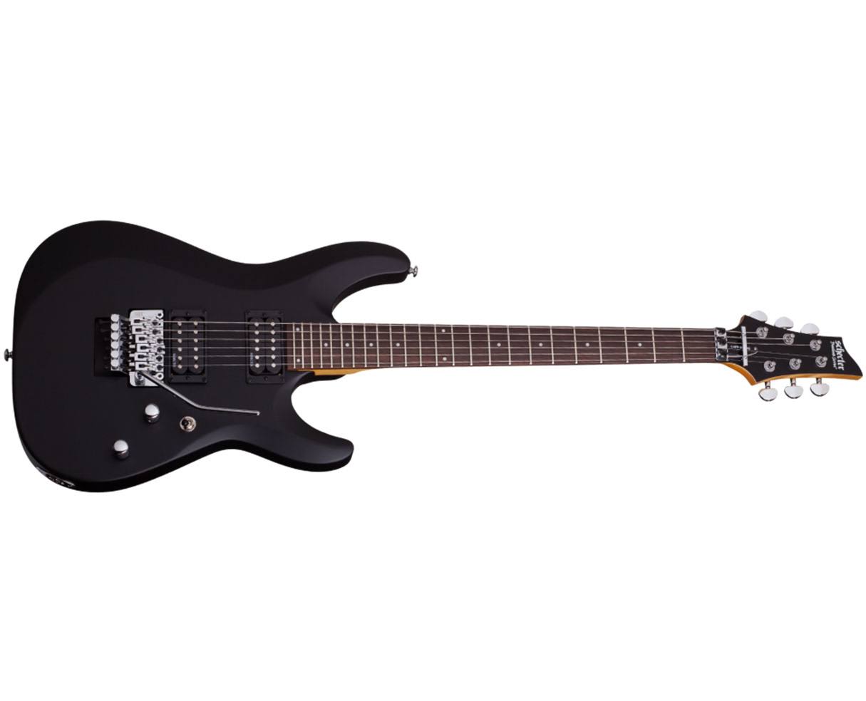 Schecter C-6 FR Deluxe Electric Guitar, Floyd Rose - Satin Black