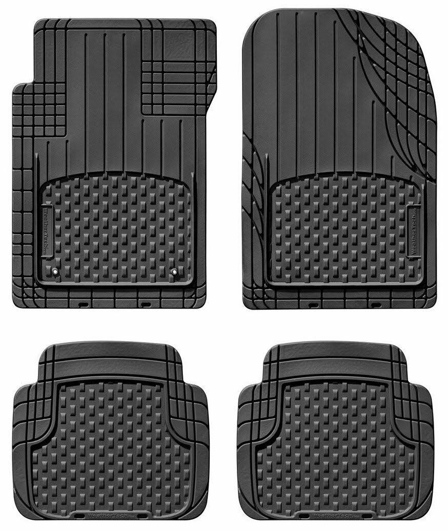 WeatherTech 4-Piece Trim-to-Fit Car Mats, Black