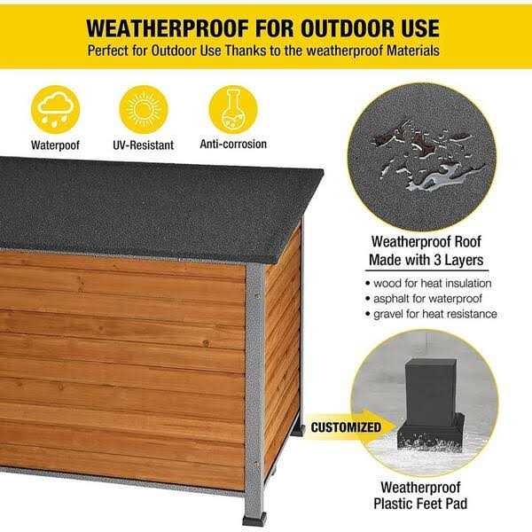 aivituvin Wooden Heavy-Duty Dog Crates House with Strong Iron Frame - Pet Supplies online store