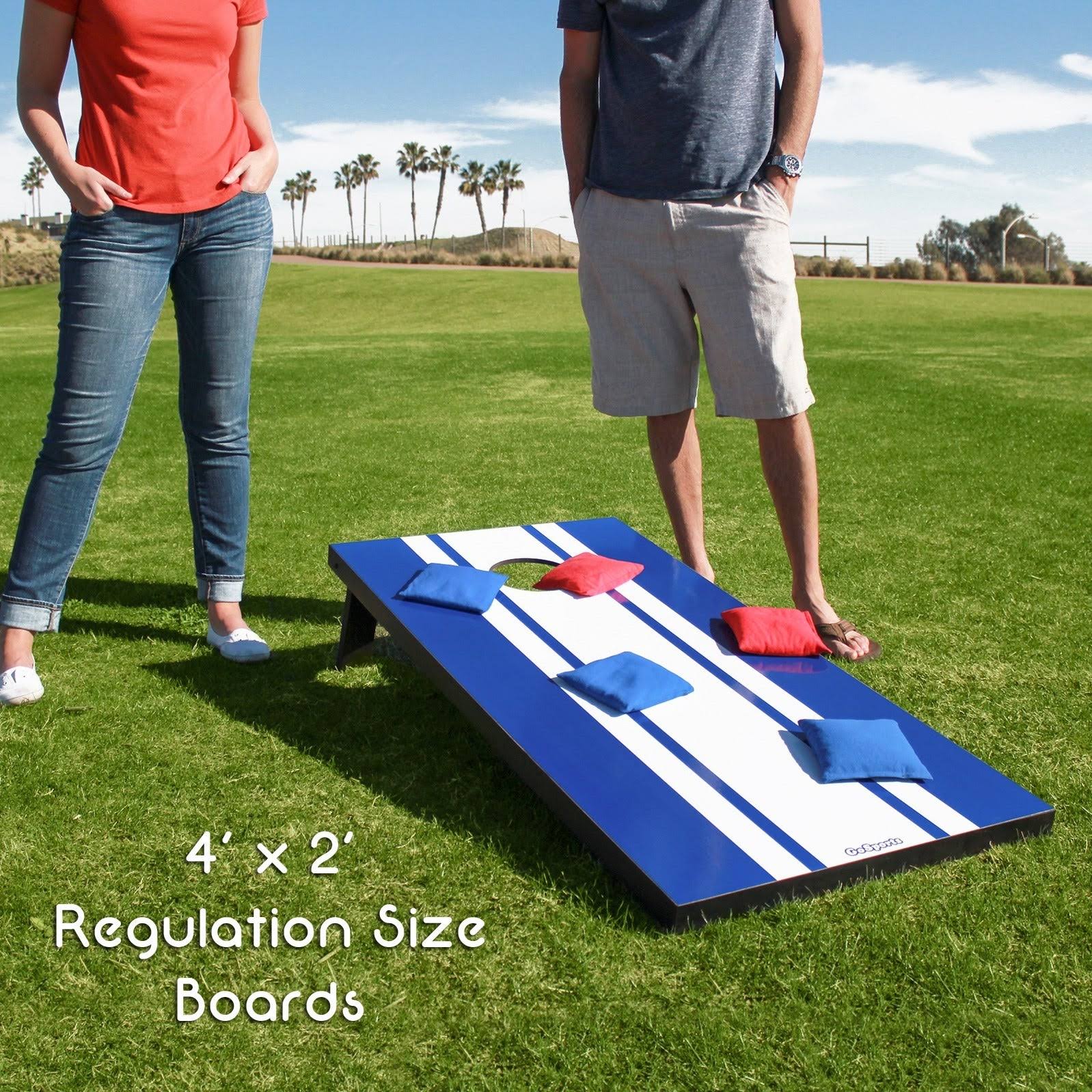 Gosports Classic Regulation Size Cornhole Set Includes 8 Bags Carry Case Rules