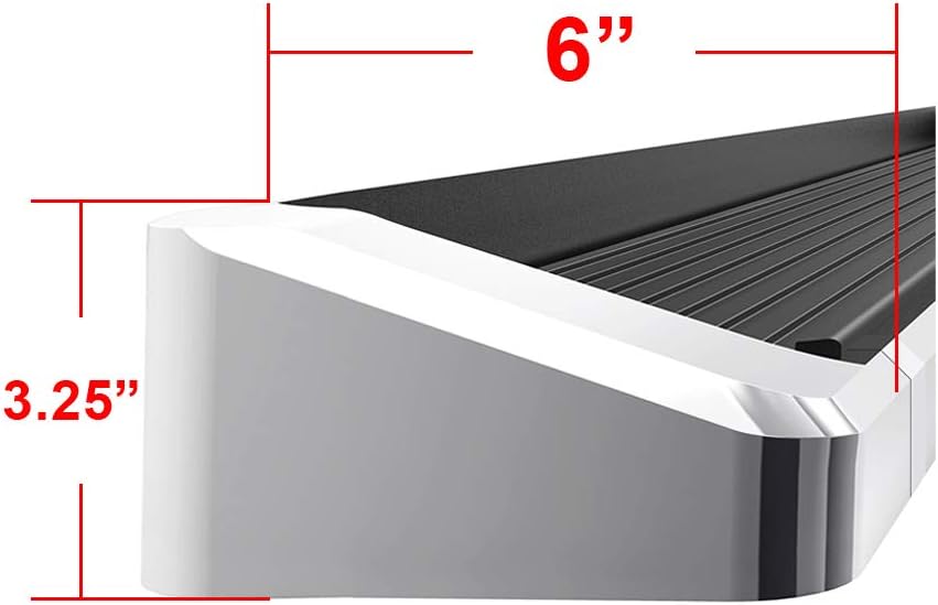 APS Premium iBoard Running Boards 6in Compatible with Silverado Sierra Regular Cab 19-22