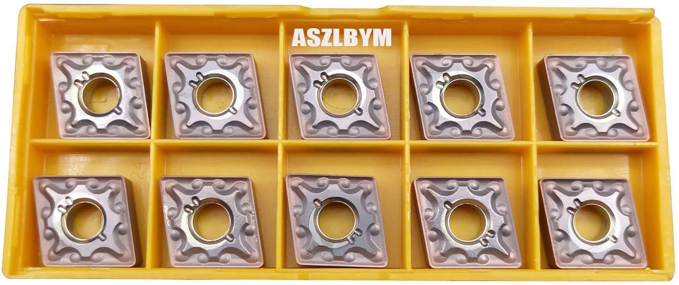 ASZLBYM 5/8" 36PCS Indexable Carbide Lathe Turning Tool Insert Holder Bit Set MTJNR1616H16 + MWLNR1616H08 + MCLNR1616H12 with CNMG 431 + WNMG 431 + TNMG 331 Indexable Carbide Turning Insert Blades