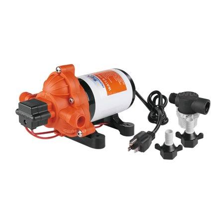 Seaflo 33-Series Industrial Water Pressure Pump W/POWER Plug for Wall Outlet - 115VAC, 3.3 GPM, 45 PSI by xpwholesale