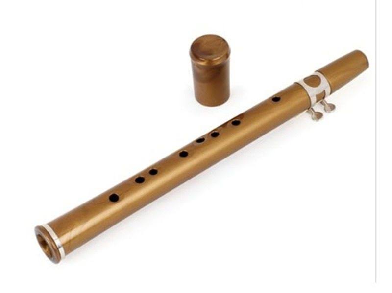 Maui Xaphoon &The Pocket Sax& Antique Gold 13& L x 1 1/2& Diam