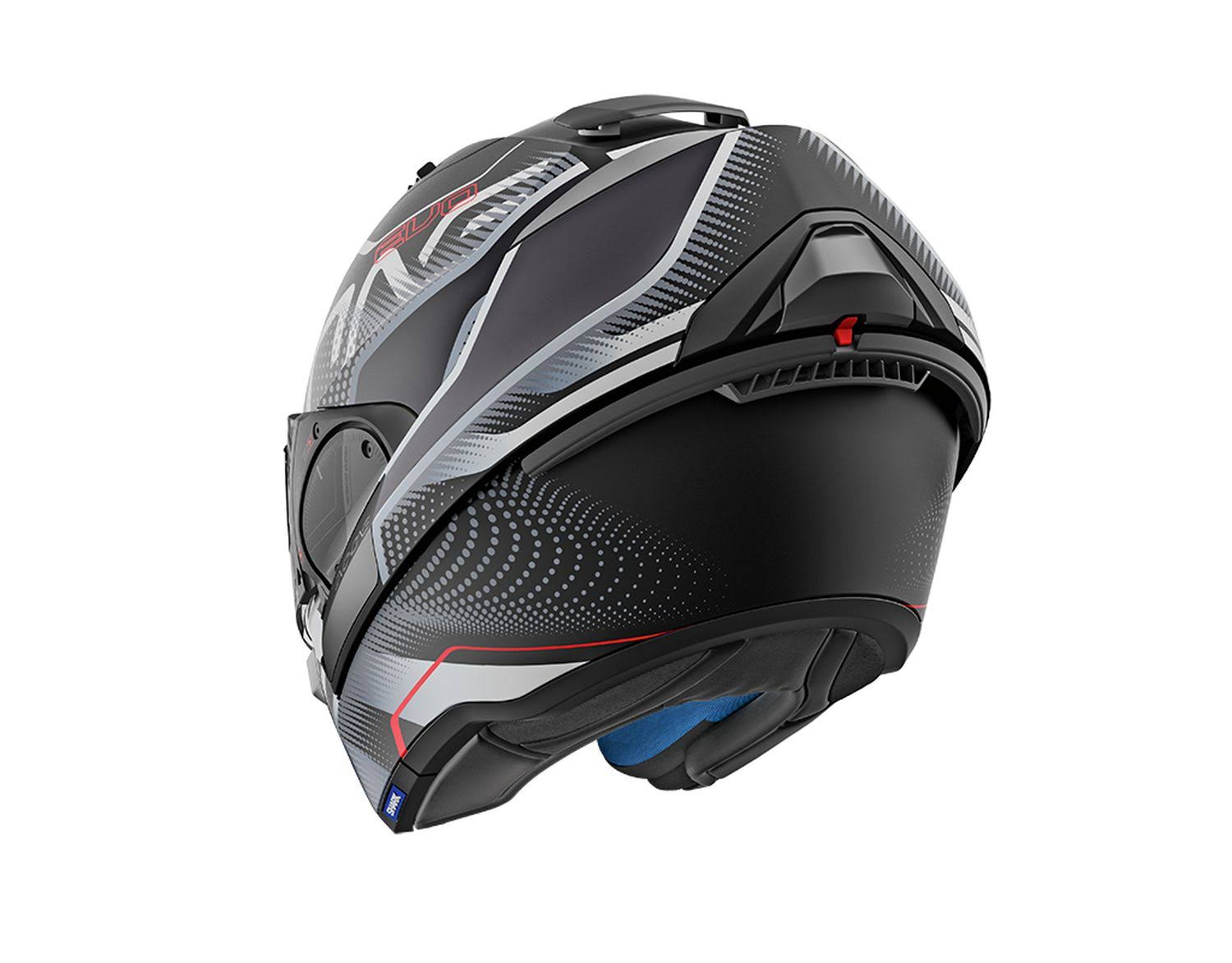 Shark EVO-ONE 2 Keenser Mat Helmet S Black-Silver-Red