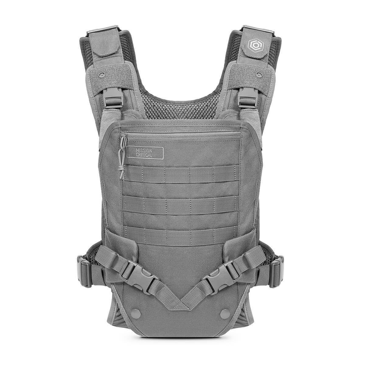 Mission Critical S.01 Action Baby Carrier, Baby Gear for Dads (Gray)